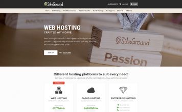 Best UK Web Hosting Services SiteGround - one of the best UK web hosting providers