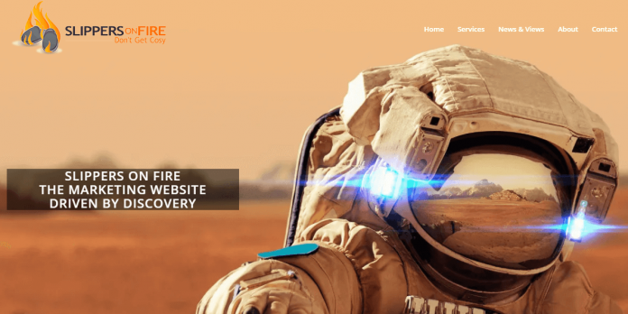 Slippers On Fire Marketing Website Slippers On Fire marketing website