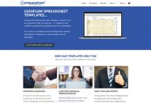 Cashflow Forecast Templates for UK Business Compassheet Cashflow Template