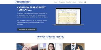 Cashflow Forecast Templates for UK Business Compassheet Cashflow Template