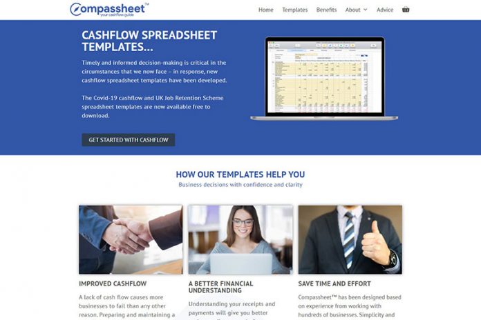 Cashflow Forecast Templates for UK Business Compassheet Cashflow Template